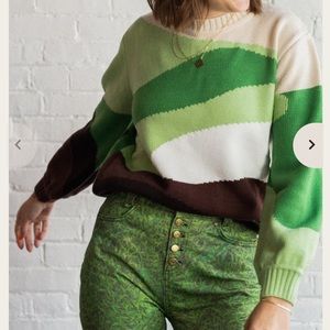 House of Sunny Golden Years Landscape Sweater